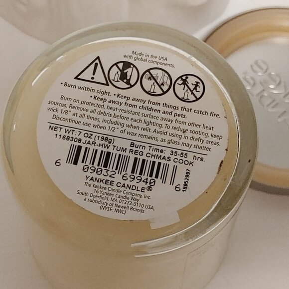 Yankee Candle Christmas Cookie Single Wick Jar Candle 7oz 198g - Picture 4 of 4